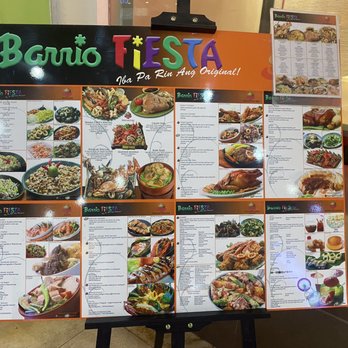 barrio fiesta menu